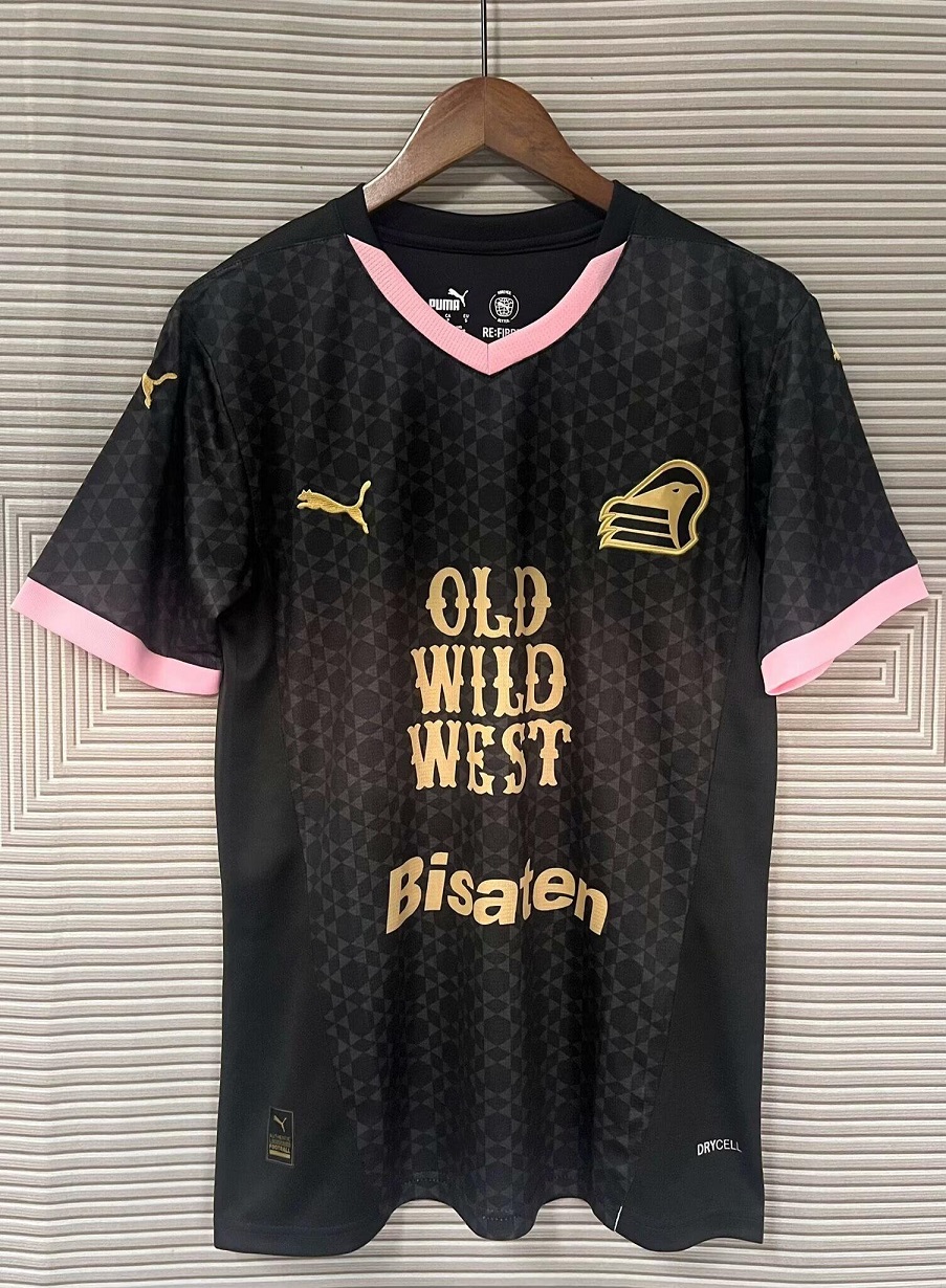 AAA Quality Palermo 24/25 Away Black Soccer Jersey